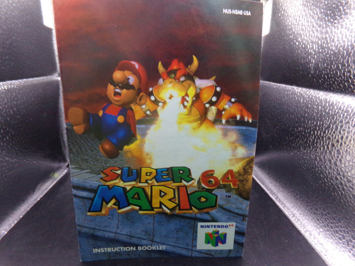 Super Mario 64 Nintendo 64 N64 MANUAL ONLY