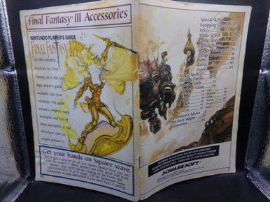 Final Fantasy III Super Nintendo SNES MANUAL ONLY MISSING COVER