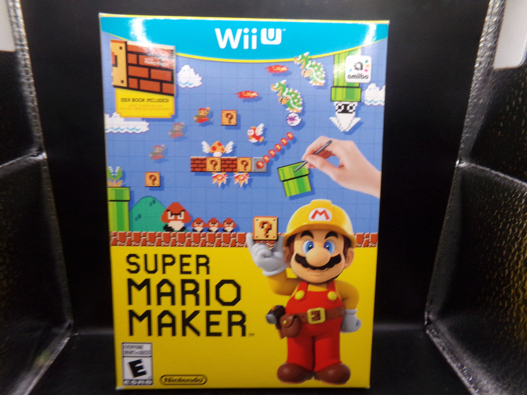 Super Mario Maker Wii U BOX, CASE, AND ART BOOK ONLY