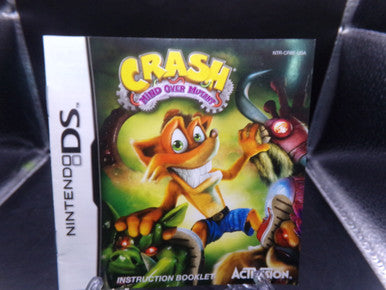 Crash of the Titans: Mind Over Mutant Nintendo DS MANUAL ONLY