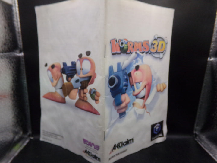 Worms 3D Gamecube MANUAL ONLY