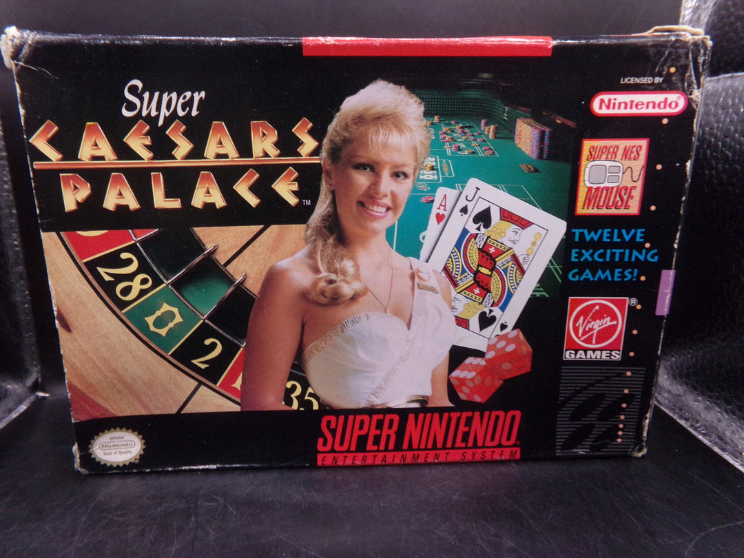 Super Caesars Palace Super Nintendo SNES Boxed Used