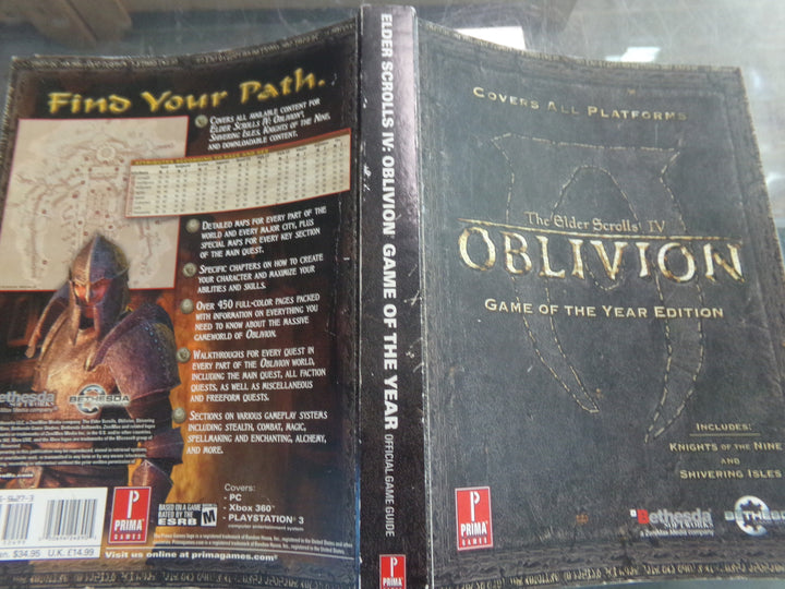 Prima The Elder Scrolls IV: Oblivion Game of the Year Edition Official Strategy Guide