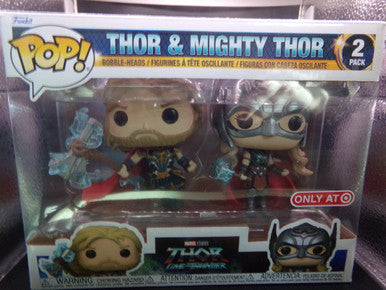 Thor: Love and Thunder - 2-Pack Thor and Mighty Thor (Target) Funko Pop