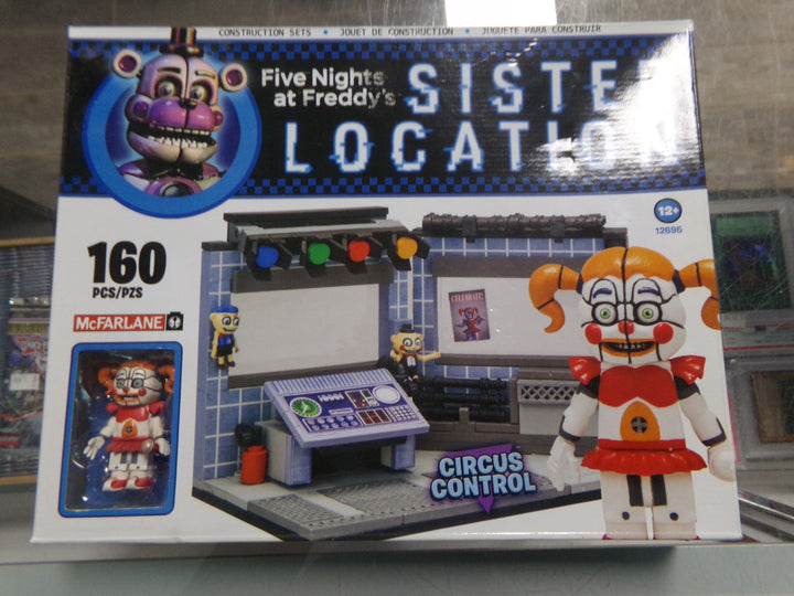 McFarlane Toys Five Nights At Freddy's Sister Location Circus Control Micro Construction Set Open Box Sealed Contents