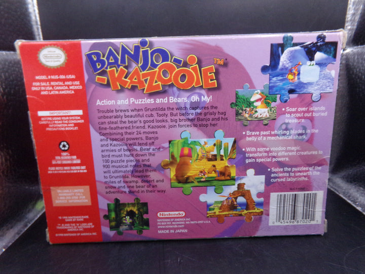 Banjo-Kazooie Nintendo 64 N64 Boxed Used