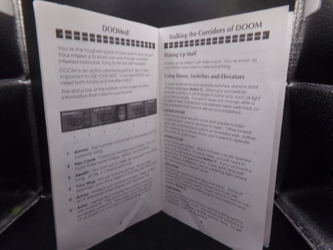 Doom Sega 32X MANUAL ONLY