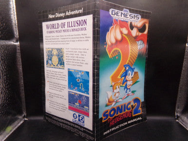 Sonic the Hedgehog 2 Sega Genesis MANUAL ONLY