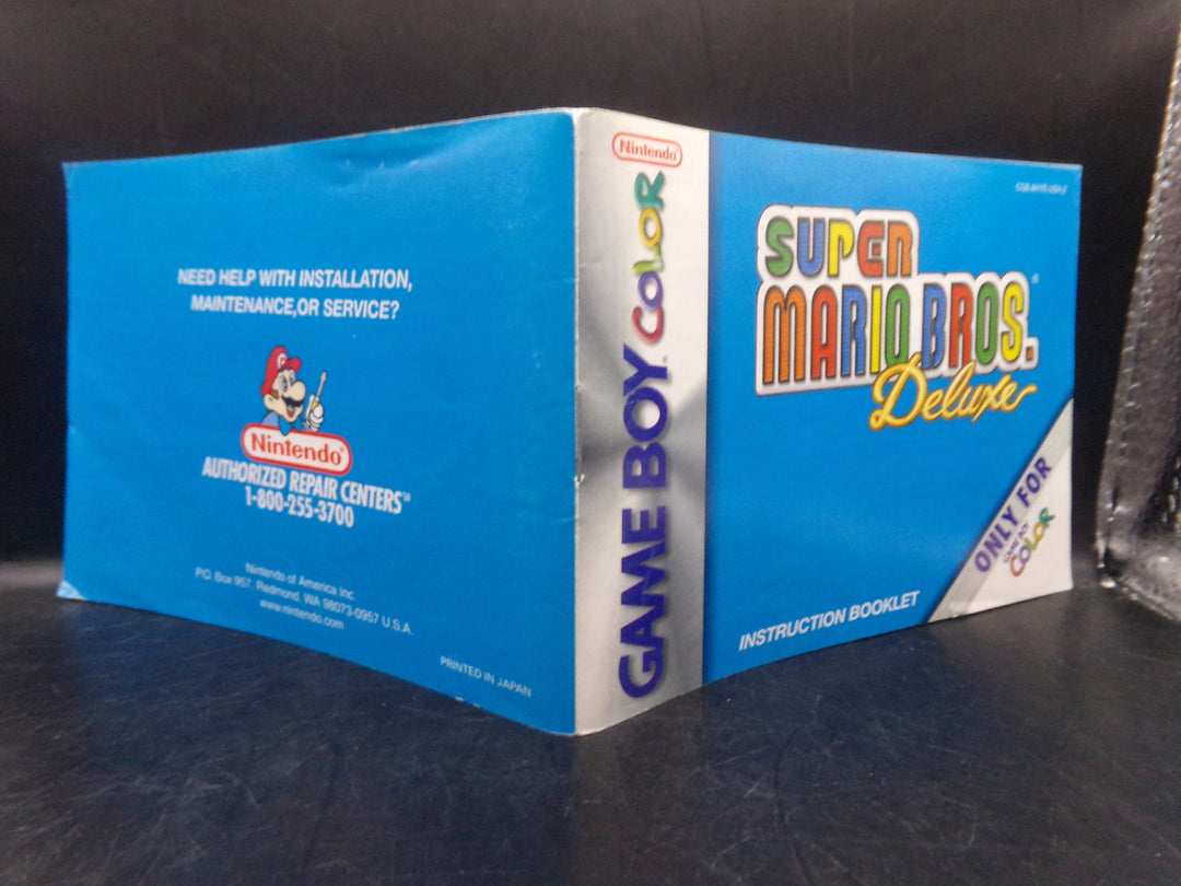 Super Mario Bros. Deluxe Game Boy Color MANUAL ONLY