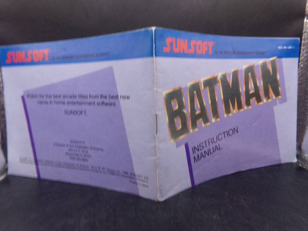 Batman Nintendo NES MANUAL ONLY