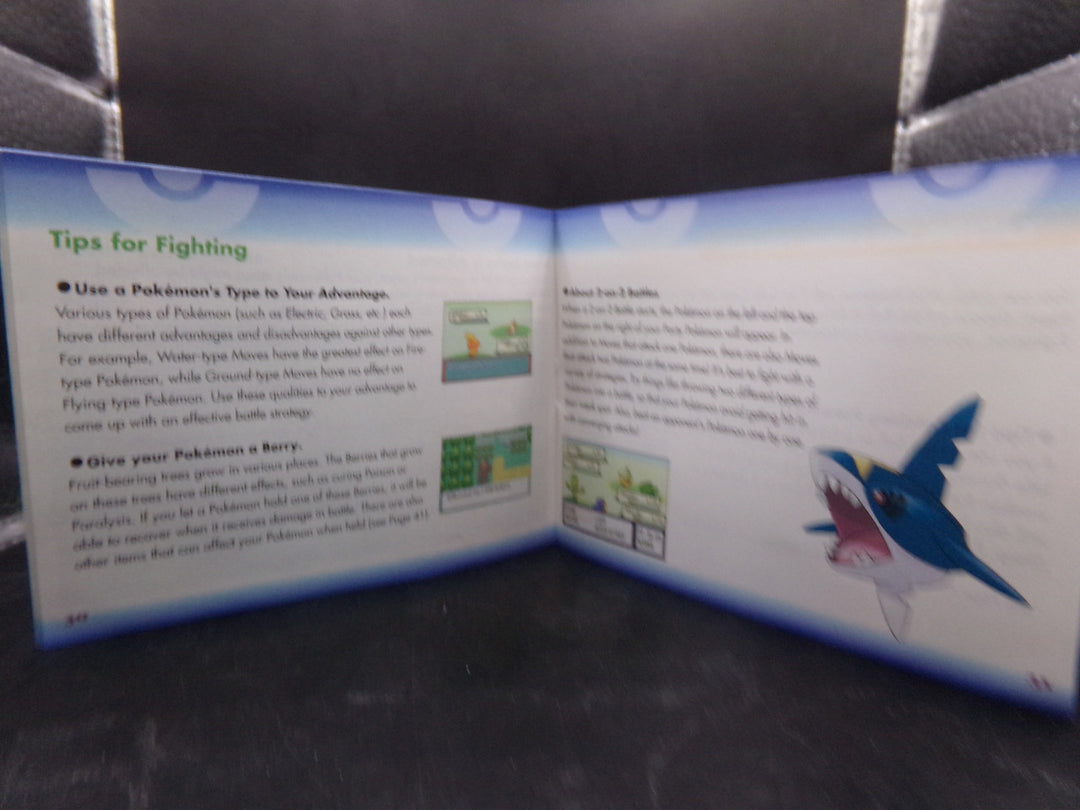 Pokemon Sapphire Game Boy Advance GBA MANUAL ONLY