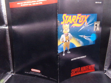 Star Fox Super Nintendo SNES MANUAL ONLY