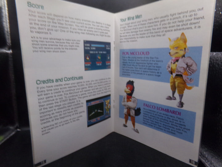 Star Fox Super Nintendo SNES MANUAL ONLY