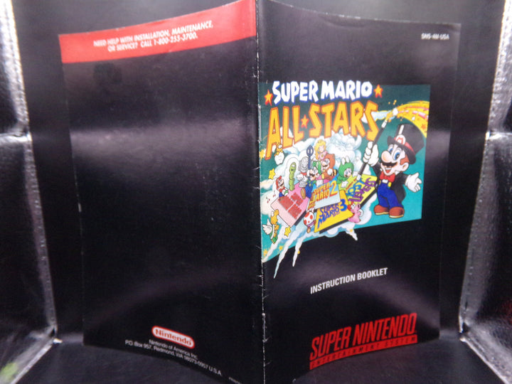 Super Mario All-Stars Super Nintendo SNES MANUAL ONLY