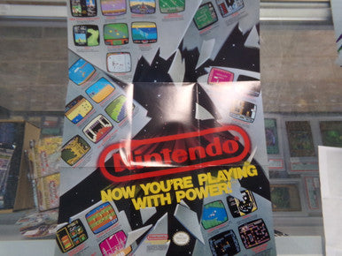 Nintendo Now You're Playing with Power! 1989 Poster