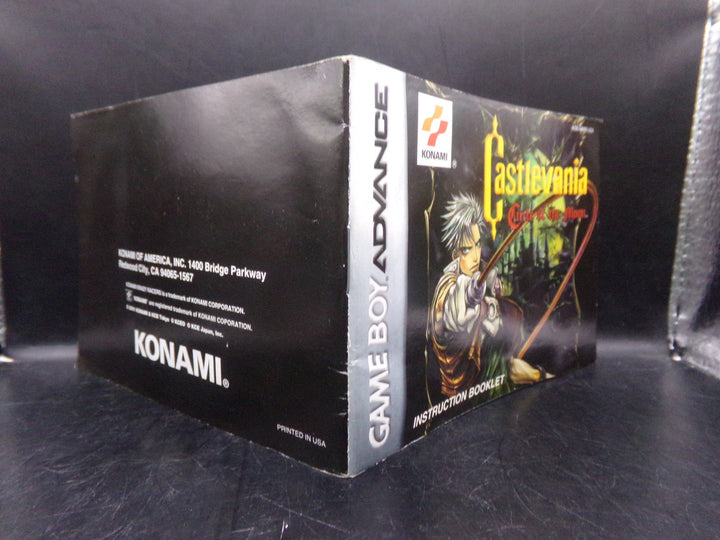 Castlevania: Circle of the Moon Game Boy Advance GBA MANUAL ONLY