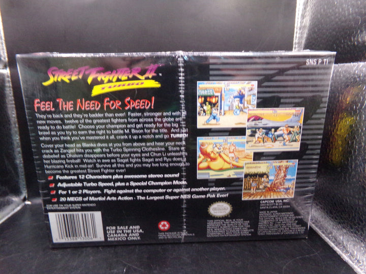 Street Fighter II Turbo Super Nintendo SNES NEW