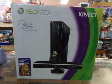 Microsoft Xbox 360 "Slim" Model Console (4GB) With Kinect Bundle Boxed Used