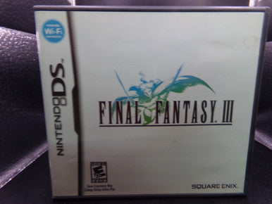 Final Fantasy III Nintendo DS CASE AND MANUAL ONLY