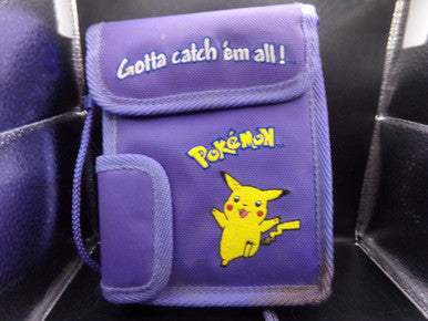 Game Boy Color Canvas Carrying Case (Purple, Pokemon Pikachu) Used