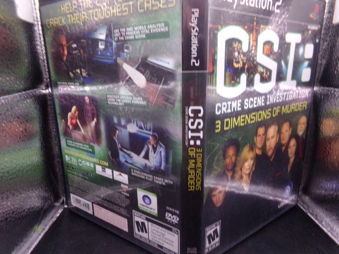 CSI: 3 Dimensions of Murder Playstation 2 PS2 Used