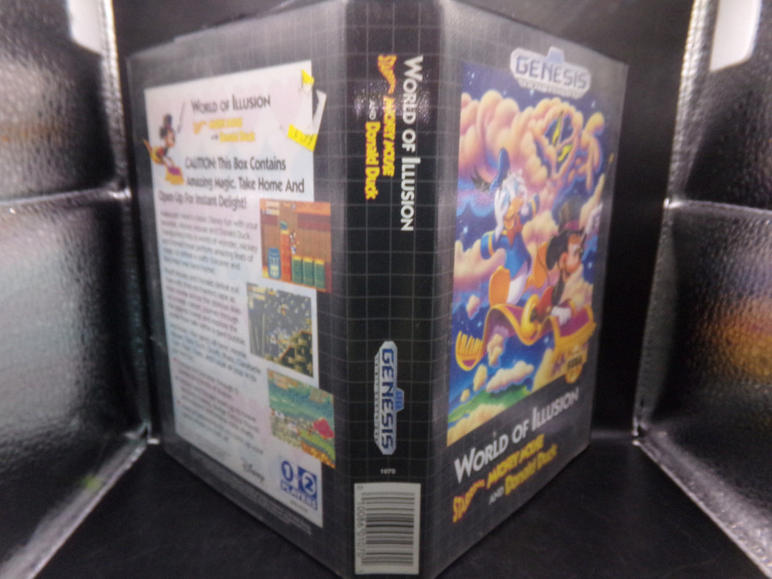 World of Illusion Starring Mickey Mouse and Donald Duck Sega Genesis Boxed Used