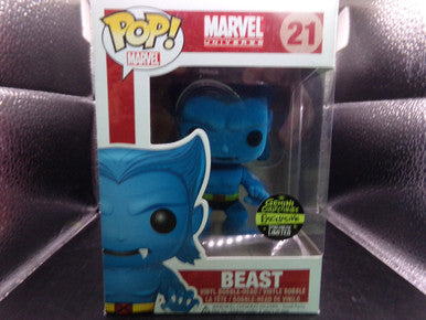 Marvel Universe - #21 Beast (Flocked, Gemini Collectibles) Funko Pop