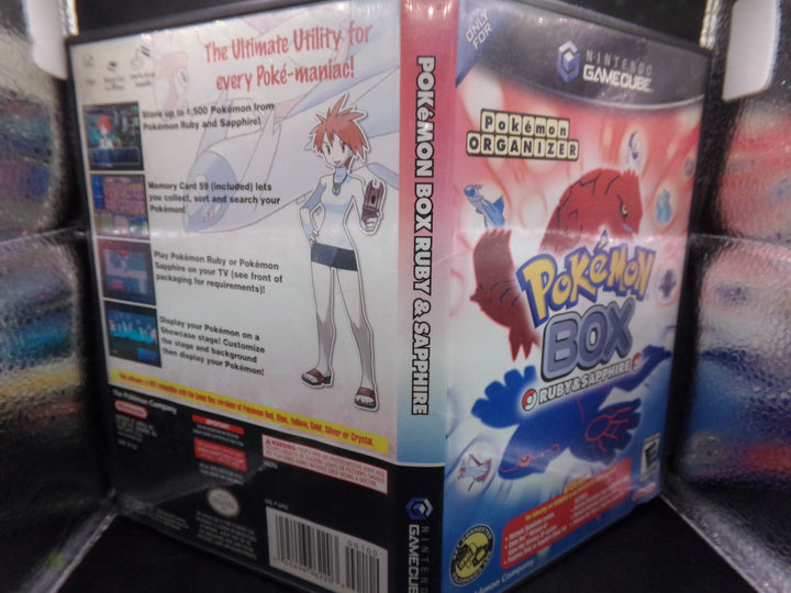 Pokemon Box: Ruby & Sapphire With Memory Card and Link Cable NO MANUAL Gamecube Used