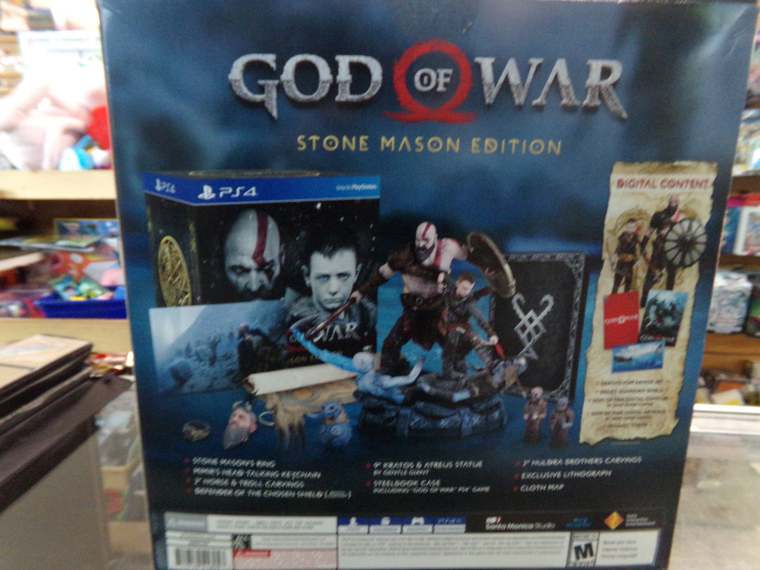 God of War - Stone Mason Edition Playstation 4 PS4 NO GAME PLEASE SEE PICTURES