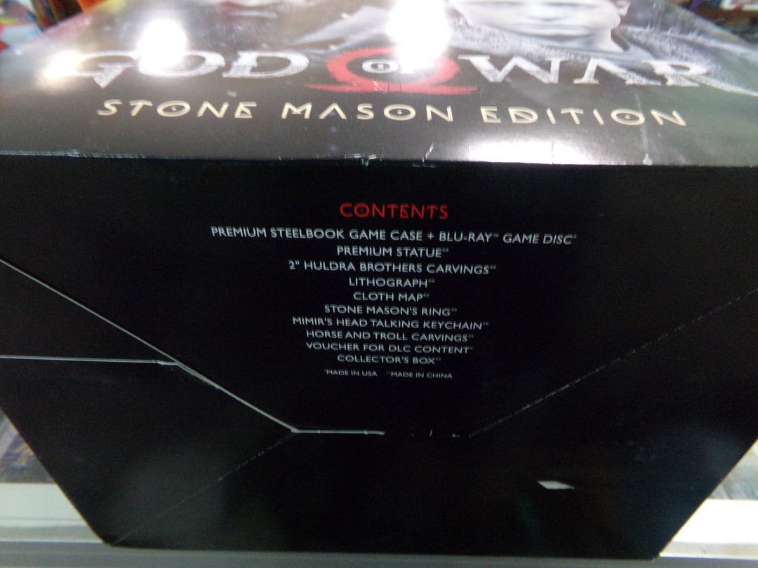 God of War - Stone Mason Edition Playstation 4 PS4 NO GAME PLEASE SEE PICTURES