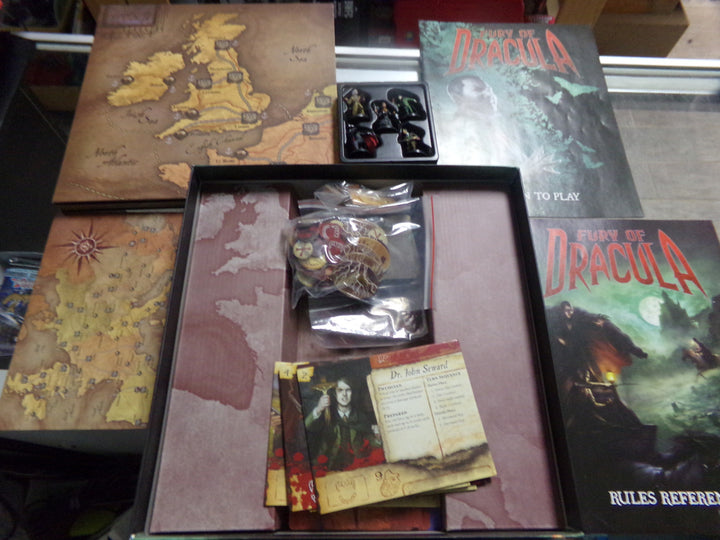 WizKids Fury of Dracula 4th Edition Board Game Used