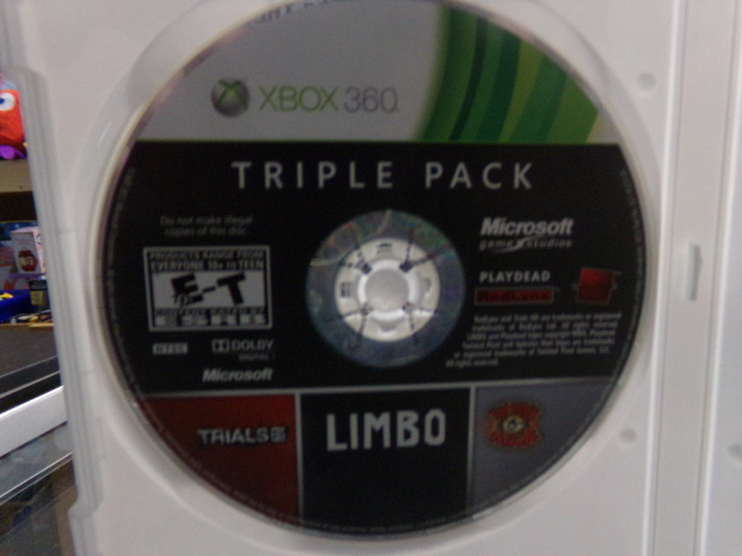 Triple Pack: Trials HD, Limbo, and Splosion Man Xbox 360 Disc Only