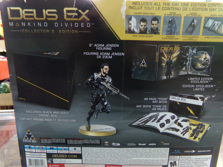 Deus Ex: Mankind Divided Collector's Edition Playstation 4 PS4 Used
