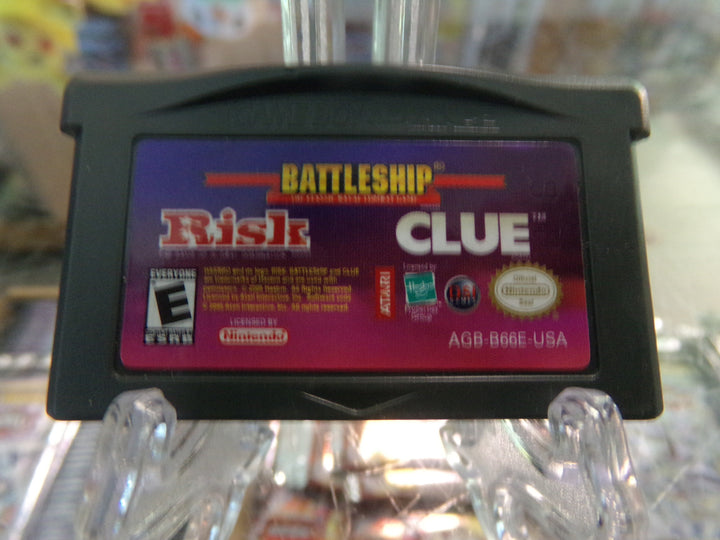 Battleship/Clue/Risk Game Boy Advance GBA Used