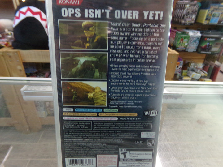 Metal Gear Solid Portable Ops Plus Playstation Portable PSP NEW