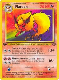 Pokemon TCG Jungle Flareon - 19/64 (MP)