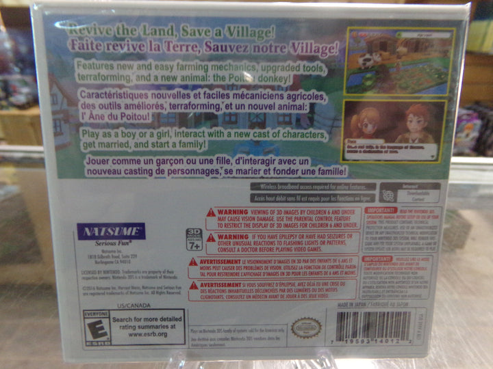 Harvest Moon 3D: Skytree Village Nintendo 3DS NEW