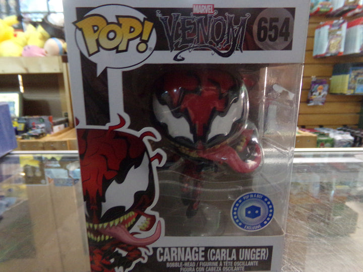 Venom - #654 Carnage (Carla Unger) (Pop in a Box) Funko Pop