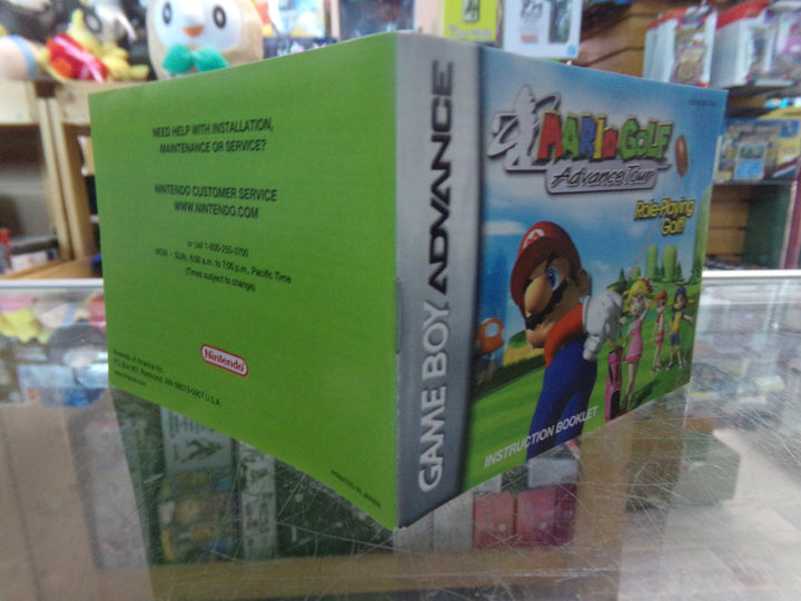 Mario Golf: Advance Tour Game Boy Advance GBA MANUAL ONLY