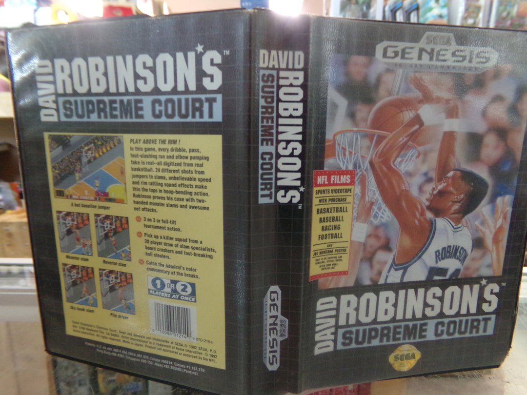 David Robinson's Supreme Court Sega Genesis Boxed Used