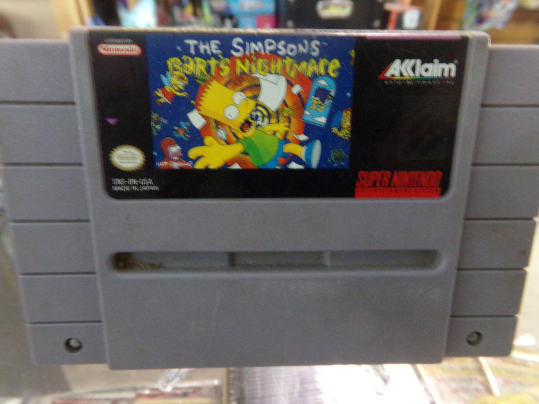 The Simpsons: Bart's Nightmare Super Nintendo SNES Used