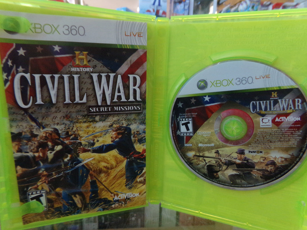 History Channel Civil War: Secret Missions Xbox 360 Used