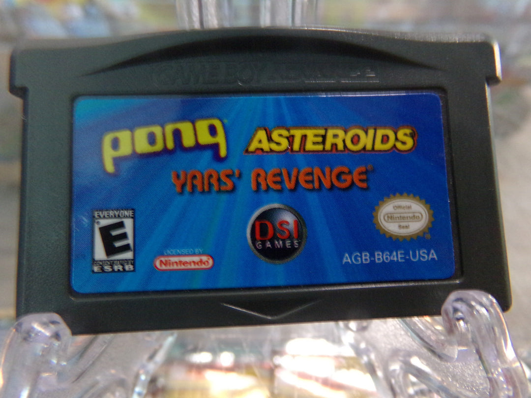 Asteroids/Pong/Yar's Revenge Game Boy Advance GBA Used
