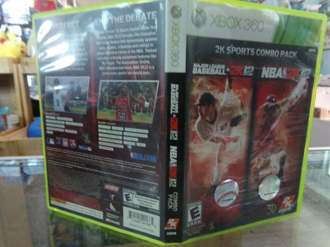 Major League Baseball 2K12/NBA 2K12 Combo Pack Xbox 360 Used