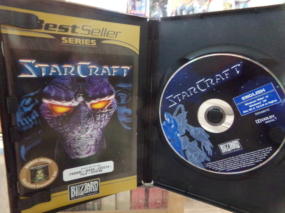 Star Craft + Star Craft Brood War Expansion PC Used