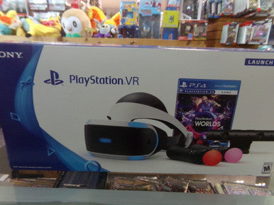 Sony Playstation VR PSVR Bundle with Playstation VR Worlds Playstation 4 PS4 Boxed Used