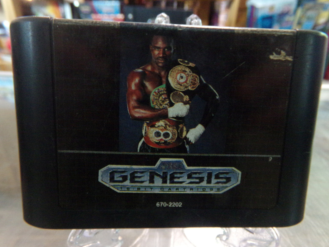 Evander Holyfield's Real Deal Boxing Sega Genesis Used