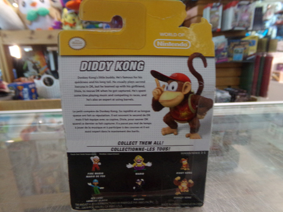 Jakks Pacific World of Nintendo 2.5 Inch Diddy Kong Figure Series 1-1 NEW