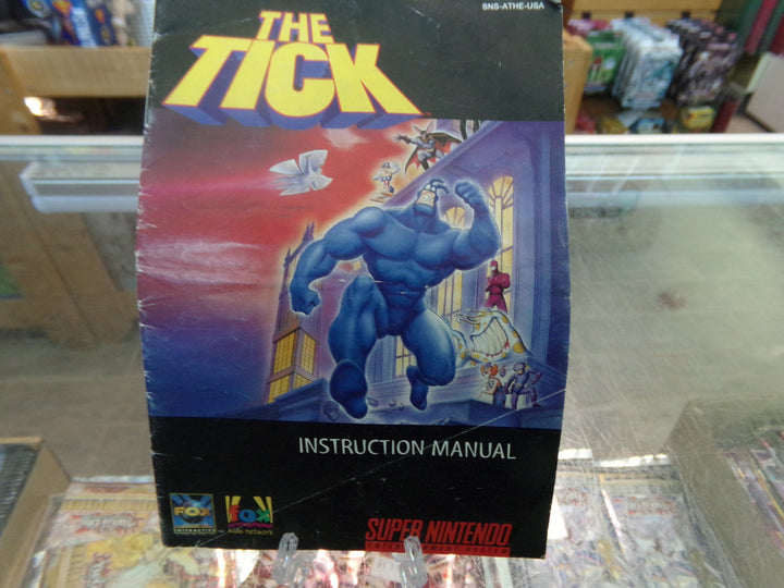 The Tick Super Nintendo SNES MANUAL ONLY