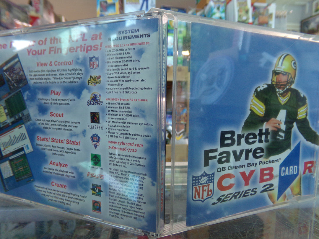 Brett Farve QB Green Bay Packers Cyber Card Series 2 PC Used